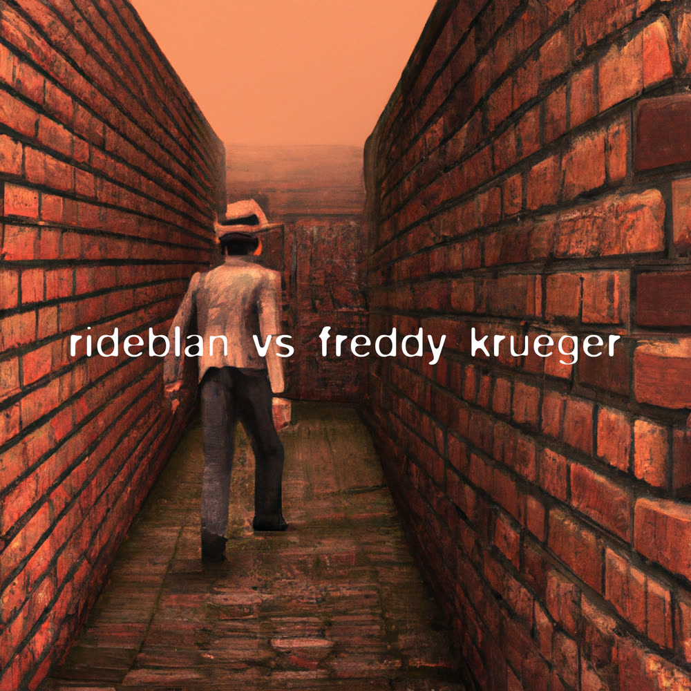 Capa da beat tape rideblan vs freddy krueger